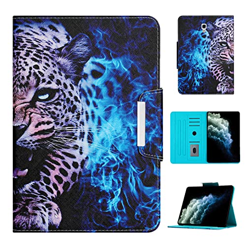Rosbtib Hülle Samsung Galaxy Tab A 10.5 2018 (SM-T590/T595), PU Leder Schutzhülle mit [Standfunktion] [Kartensteckplatz] [Magnetisch] Tablet-Hülle für Galaxy Tab A 10.5 Zoll - Gepard Cover