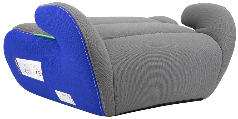 SPARCO Rehausseur de siège Auto pour Enfants Gris et Bleu Groupe 3 pour garçons et Filles. Homologué ECE R44/04 22-36 kg. avec Housse Lavable de 3 cm. Fabriqué en ABS Haute résistance