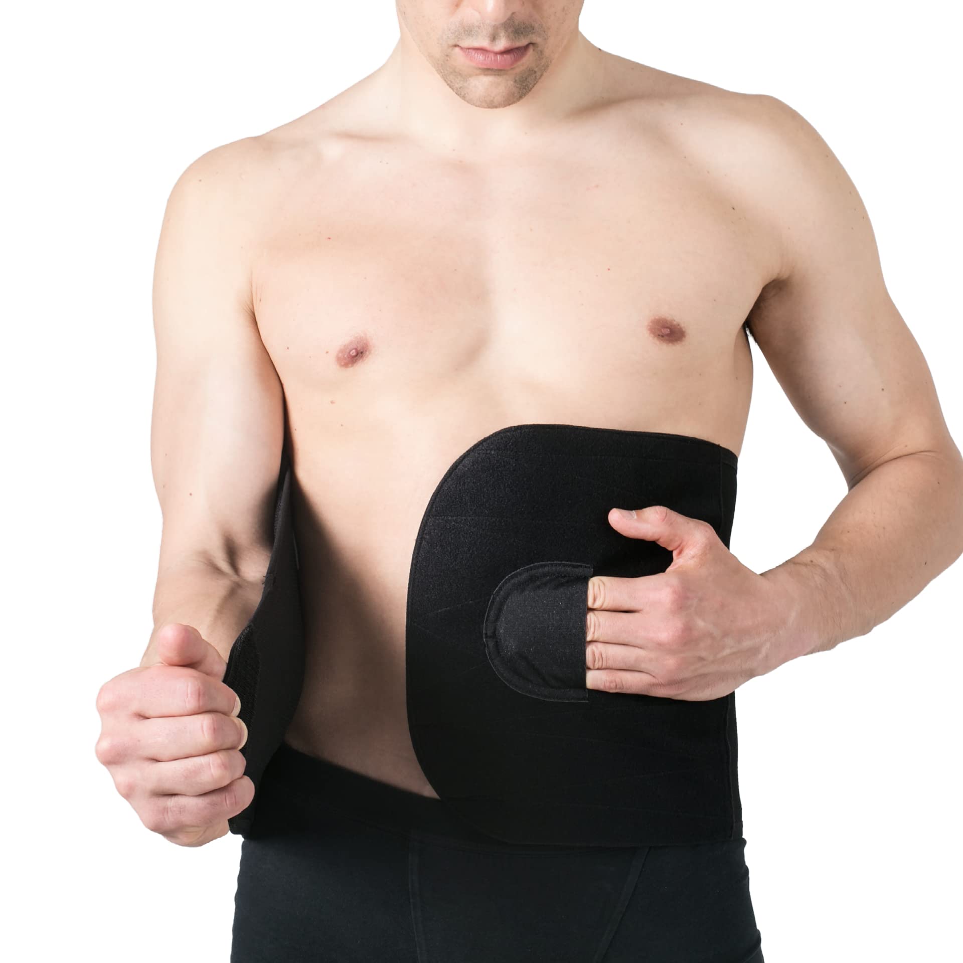 REVÉE Binder fascia addominale post operatoria, fascia lombare supporto schiena, guaina post liposuzione addome e fianchi, addominoplastica, fascia post parto, guaina contenitiva, Dimensione cm. 32h