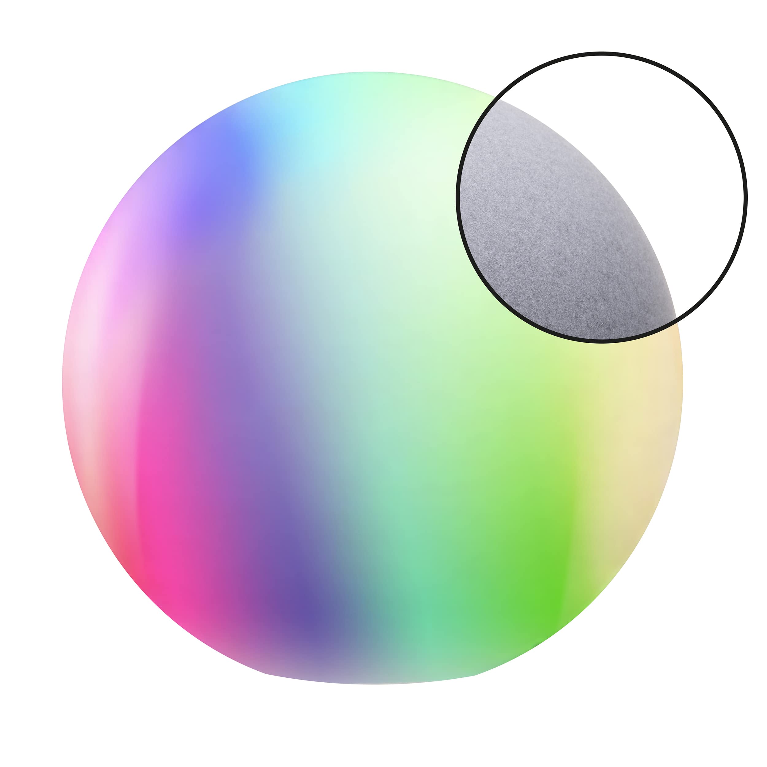 tint Smarte Outdoor LED Leuchtkugel Calluna Ø 50cm, Gartenkugel, Kugelleuchte, Farbwechsel RGB, E27 Fassung, ip44 für Außen, Zigbee, funktioniert mit Alexa, Optik: stone…