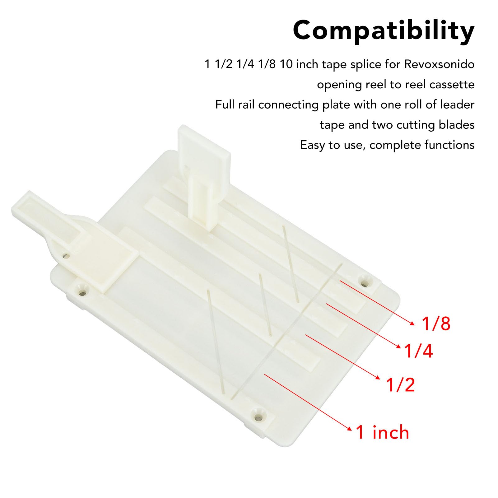 1/4 10-Zoll-Bandspleißset, Pro Tape-Spleißblock Für Revoxsonido