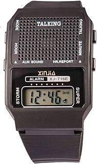 Talking - relógio digital que fala as horas - ideal para idosos ou