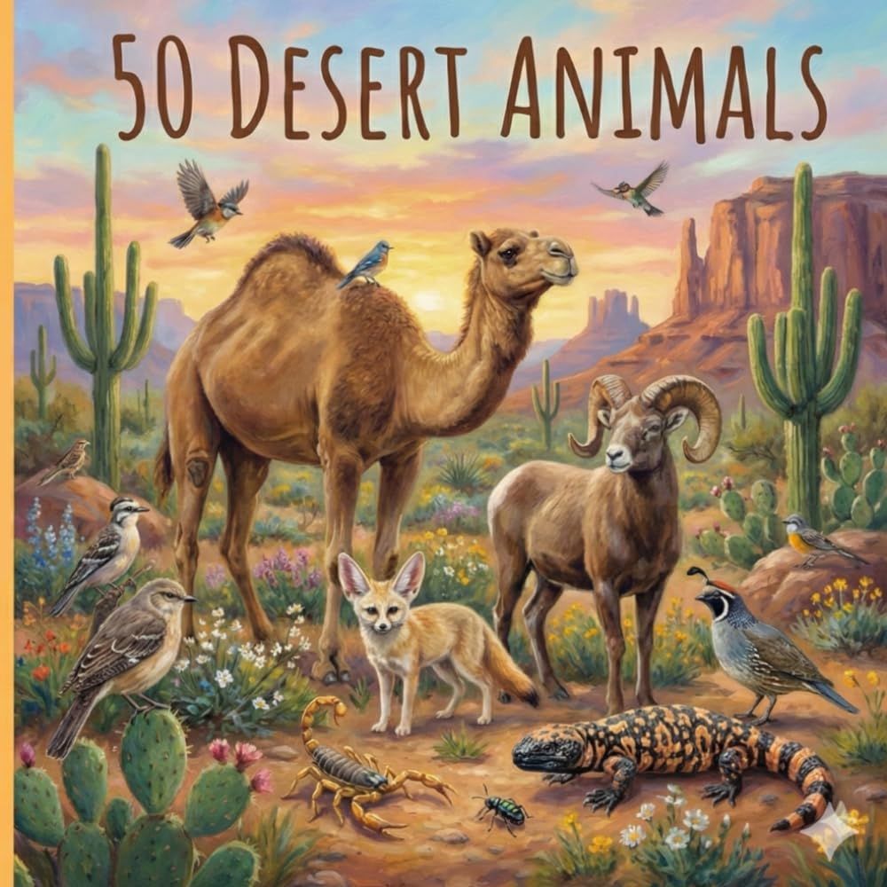 50 Desert Animals: A Colorful Picture Book for Little Explorers (The 50 Things Kids Should Know Series)