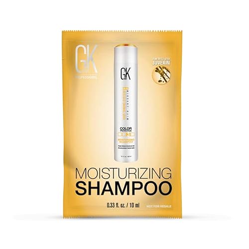 GK HAIR Global Keratin Samples Pack Sachets - Champú y acondicionador hidratante (0.34 onzas líquidas/0.3 fl oz), suero (0.16 onzas líquidas/0.2 fl