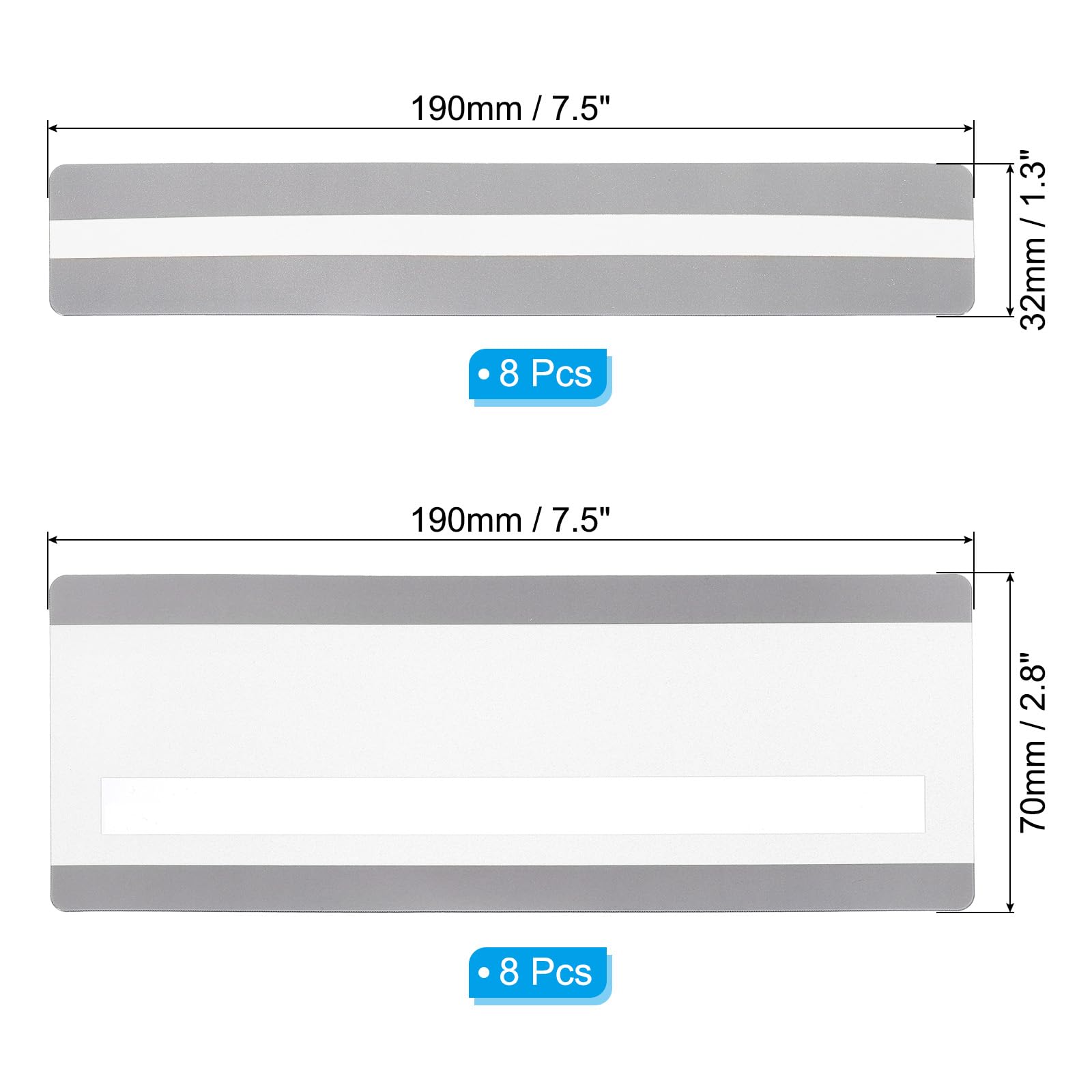 PATIKIL 16Pcs Guided Reading Highlight Strips, 2 Sizes Colored Overlay Highlight Bookmarks - Image 2