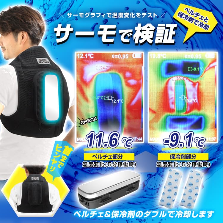 Amazon.co.jp: Peltier Vest (with ice pack) [BR-730 Ice Bag Peltier