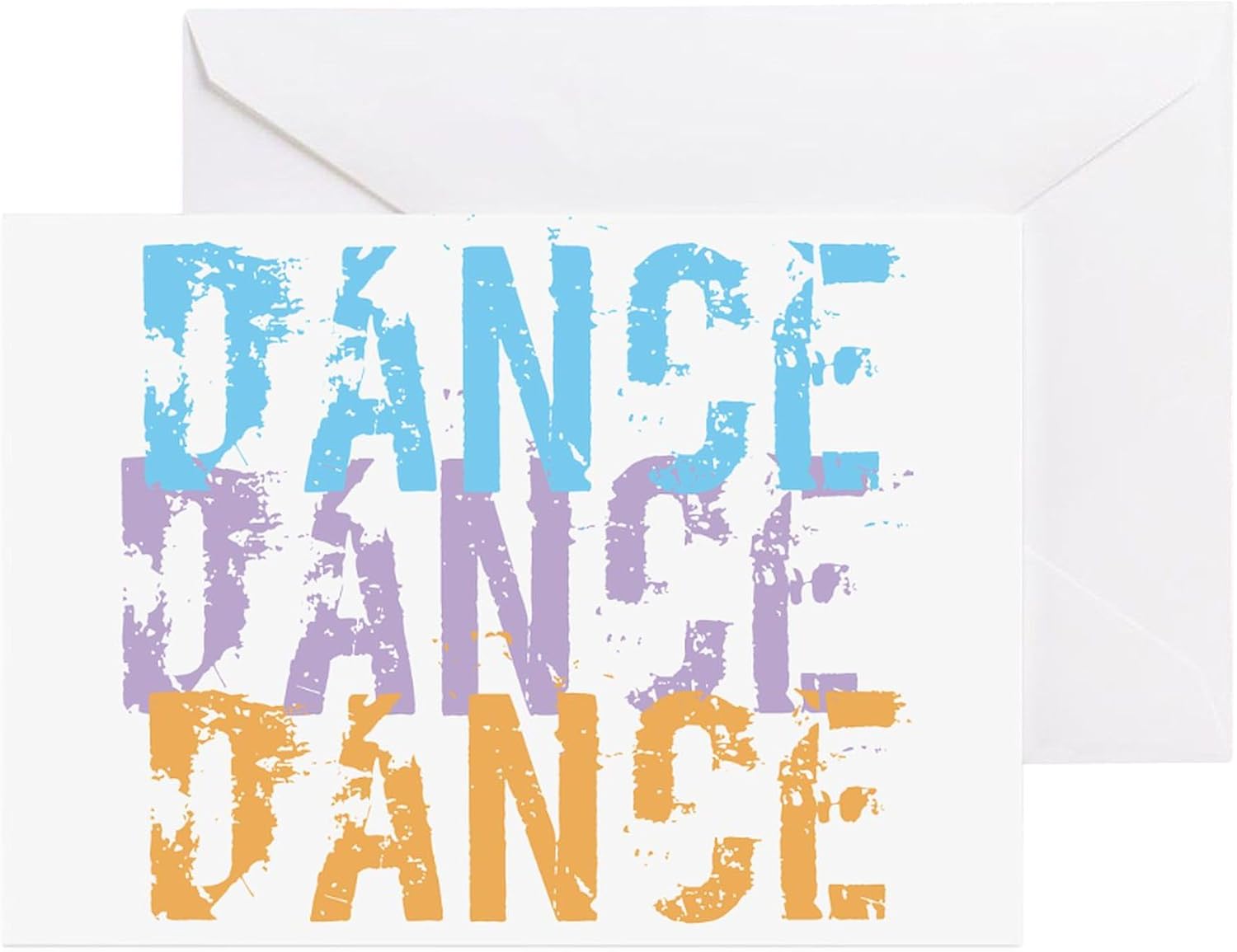 CafePress DANCE DANCE DANCE Greeting Cards Folded Greeting Cards (10-pack) Glossy