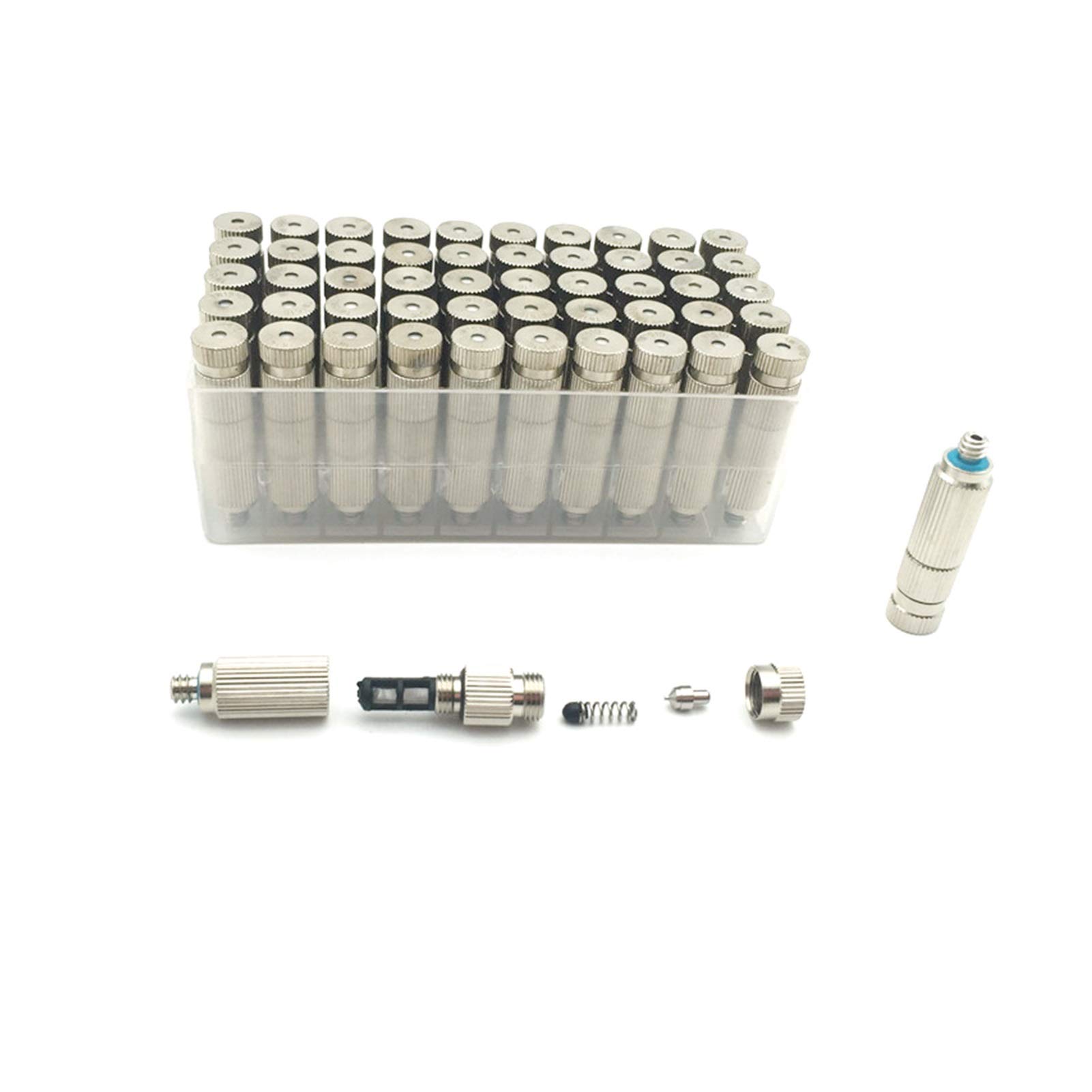 Giardinaggio dell'irrigazione Dripper. Ugello del giardino dell'ugello di atomizzazione in ottone Ugello da giardino 10 pezzi ad alta pressione 0.1mm-0.5mm Pompa spruzzatore in acciaio inox in acciaio