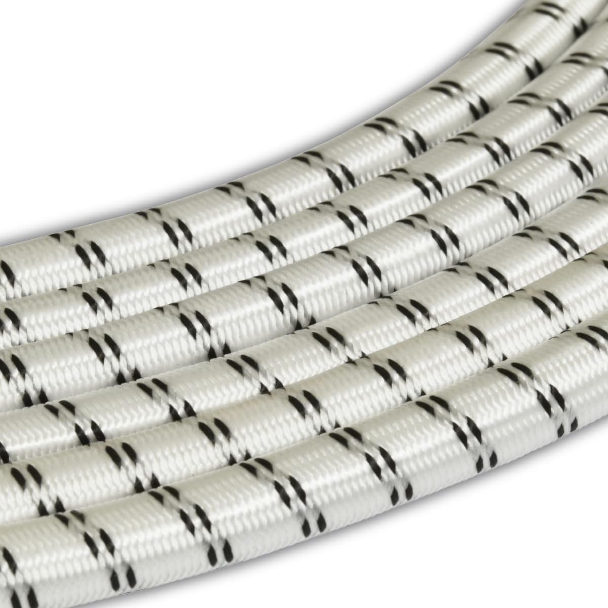 Corderie Italiane 006005087 Treccia elastica bianca 8 mm - 50 mt