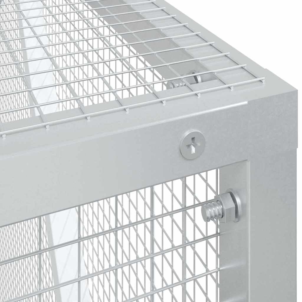 INLIFE Vogelkäfig Anthrazit 210 x 304 x 213 cm Verzinkter Stahl,Tier- & Haustierbedarf,Haustierbedarf,Vogelbedarf,Vogelkäfige & -ständer,Anthrazit,53.7 KG,3325161