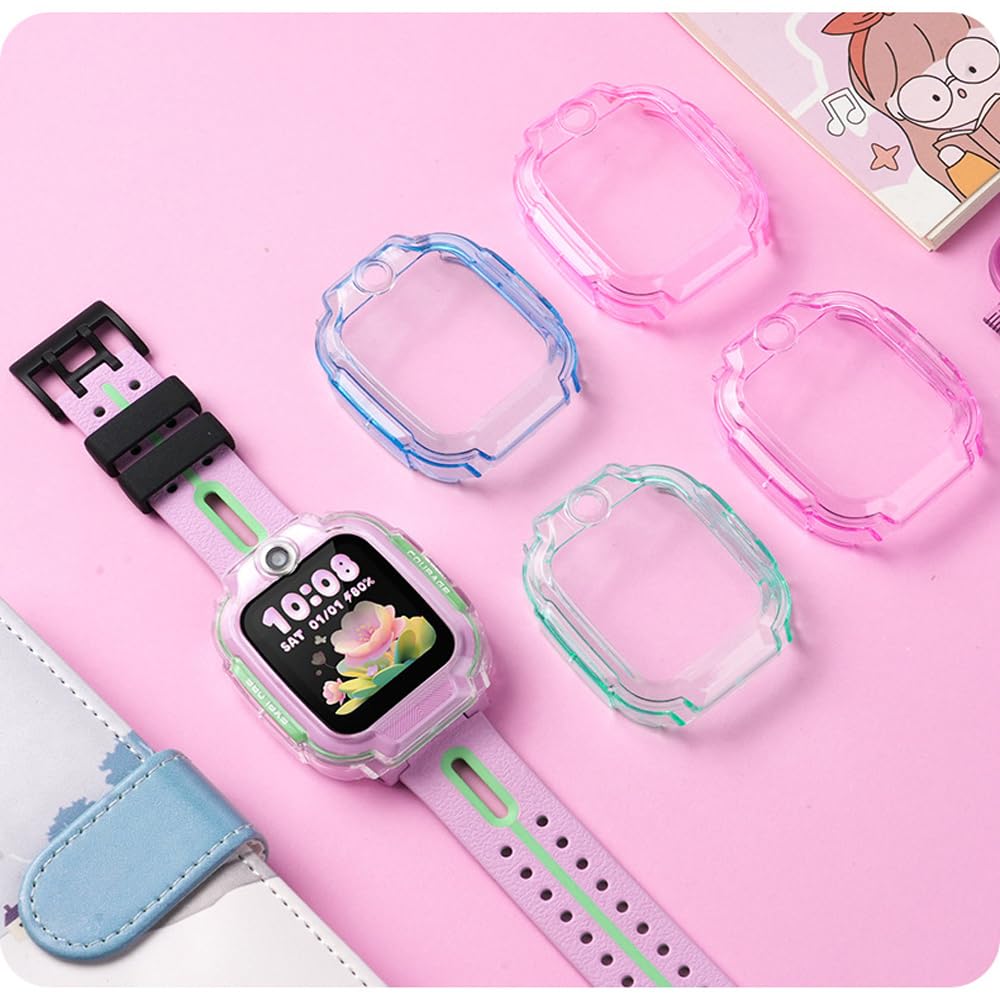 3 sztuki etui na telefon imoo Watch Z3, odporne na wstrząsy silikonowe etui ochronne, ultra cienkie, miękkie, z TPU, odporne na zarysowania, etui ochronne do imoo Z3, niebieskie + zielone +