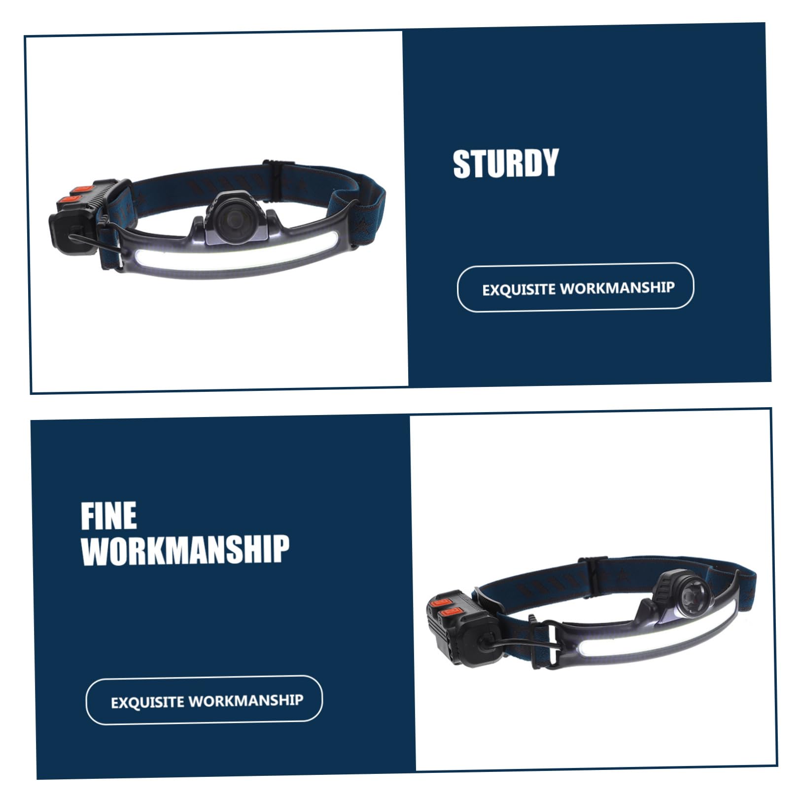 ifundom Torcia Frontale LED Ricaricabile Portatile con Sensore Outdoor per Escursioni e Attività