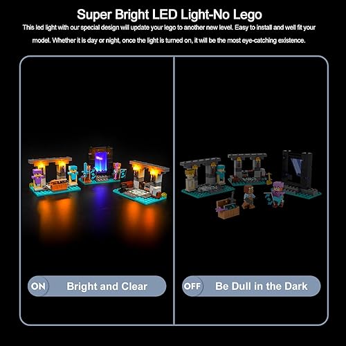 Miniatura 4 de BrickBling Kit de luces para Lego Mine-Craft The Armory, iluminación creativa compatible con Lego 21252, gran regalo para niños mayores de 10 años