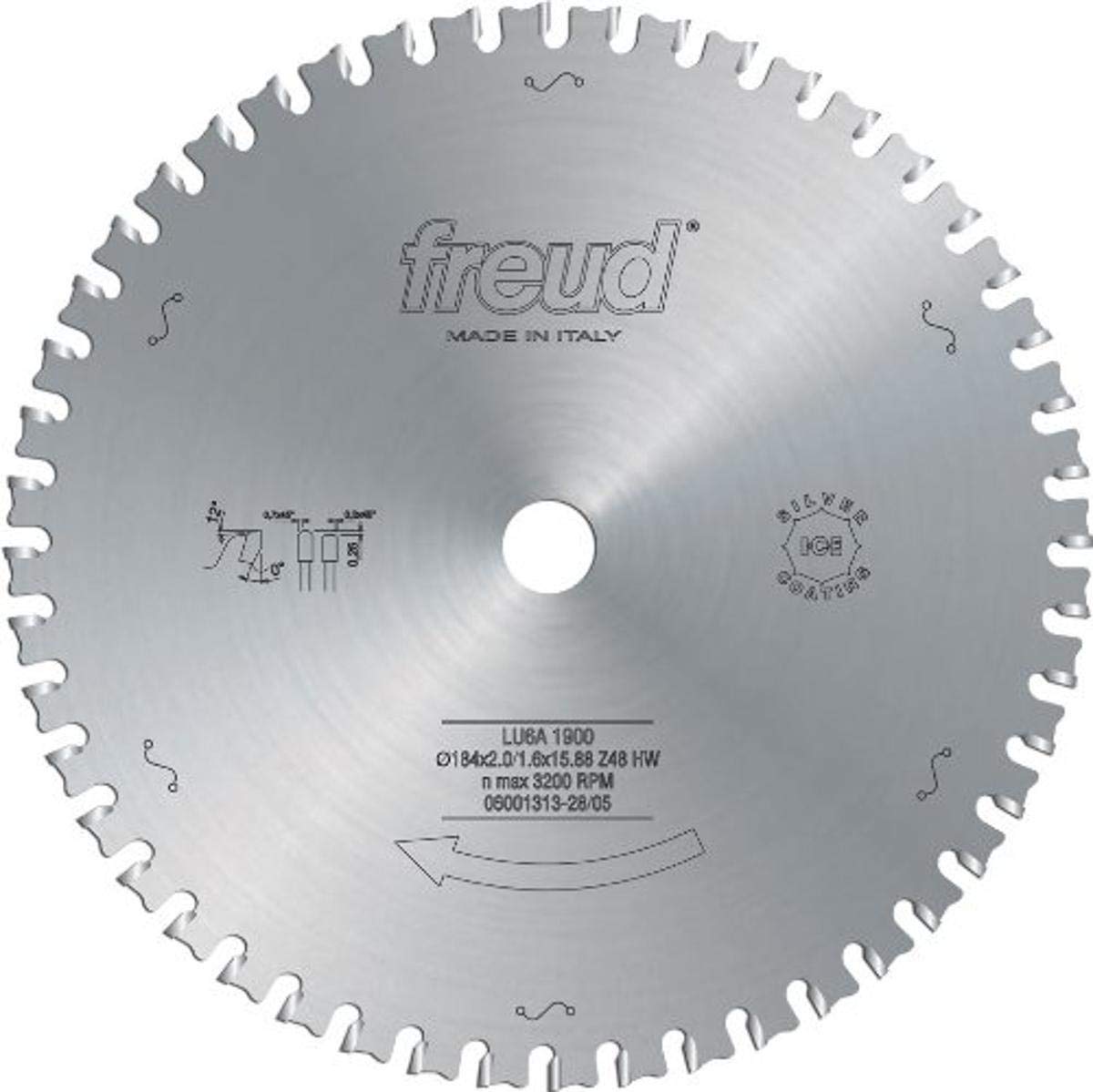 Freud LU6A06 230mm 48 dientes para cortar metales ferrosos, acero suave, cobre
