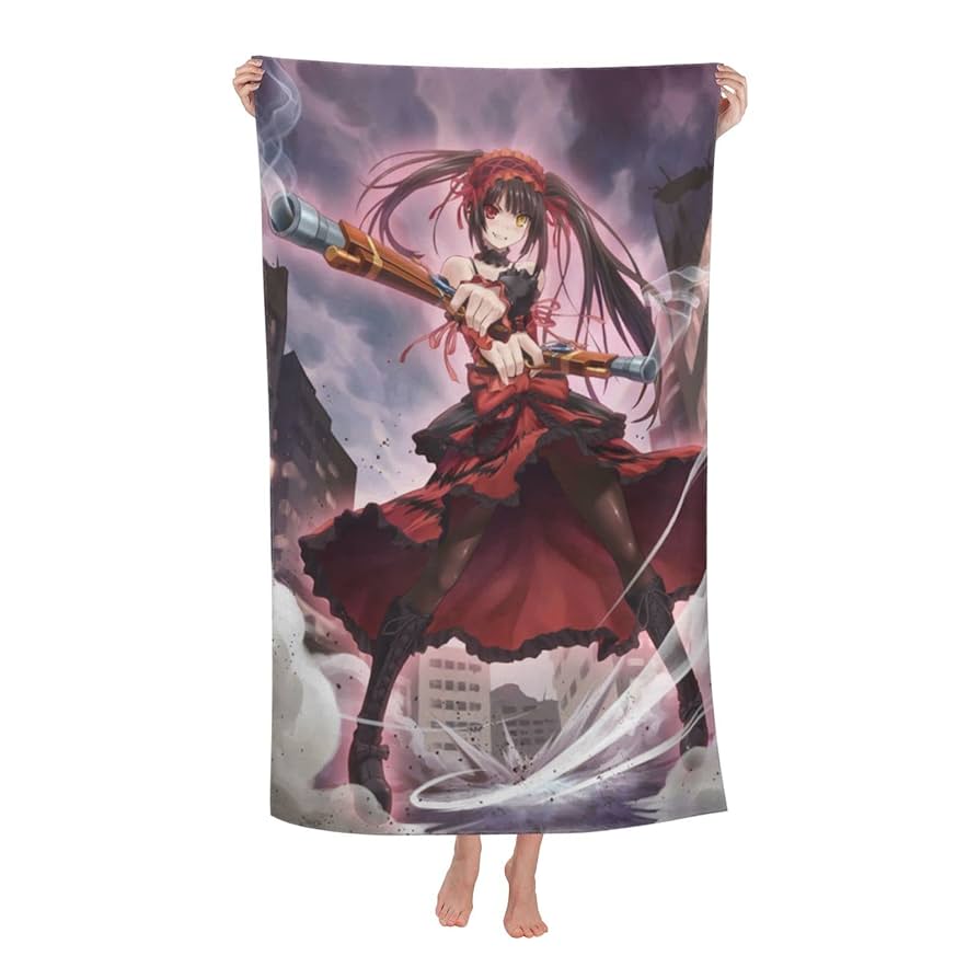 デート・ア・ライブ 時崎狂三 等身大布ポスター フェイスタオル デート・ア・ライブIV』「時崎狂三」両面プリントクッション