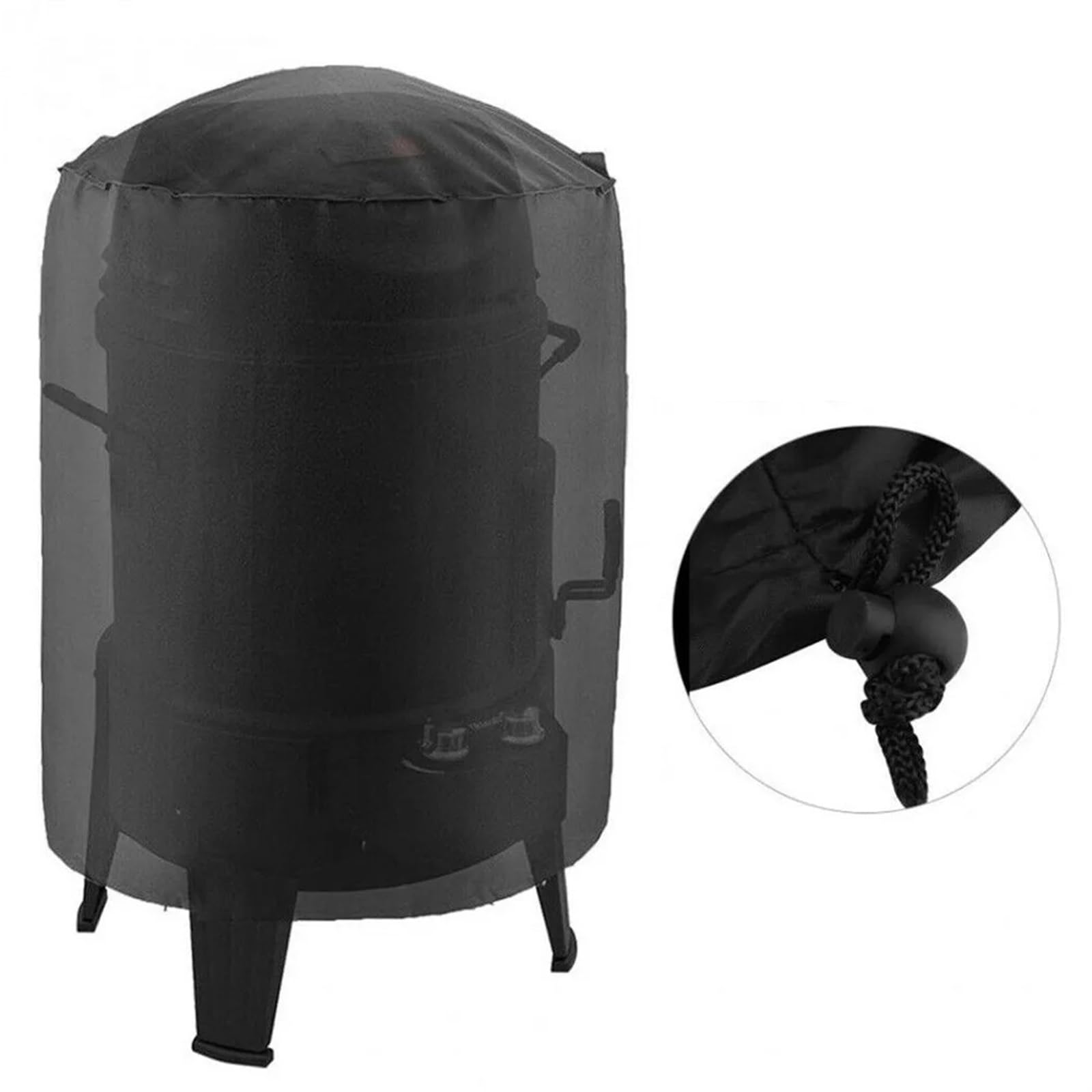Funda Protectora de Barbacoa Exterior Impermeable Cubierta Redonda for Parrilla de Barbacoa, Cubiertas for Barbacoa for Fumadores al Aire Libre