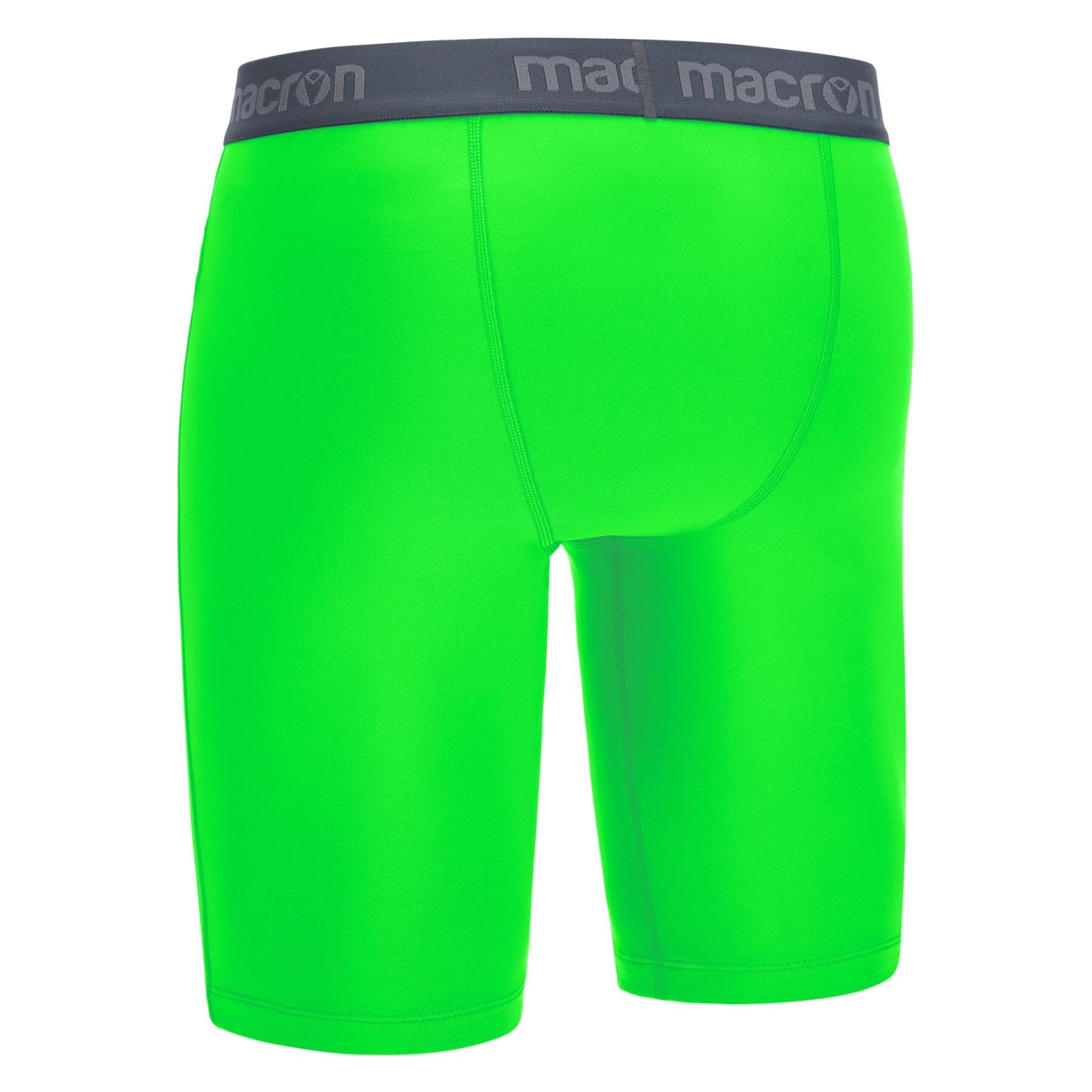 Macron Bermuda Scaldamuscoli Oak Calcio Sport Verde Fluo
