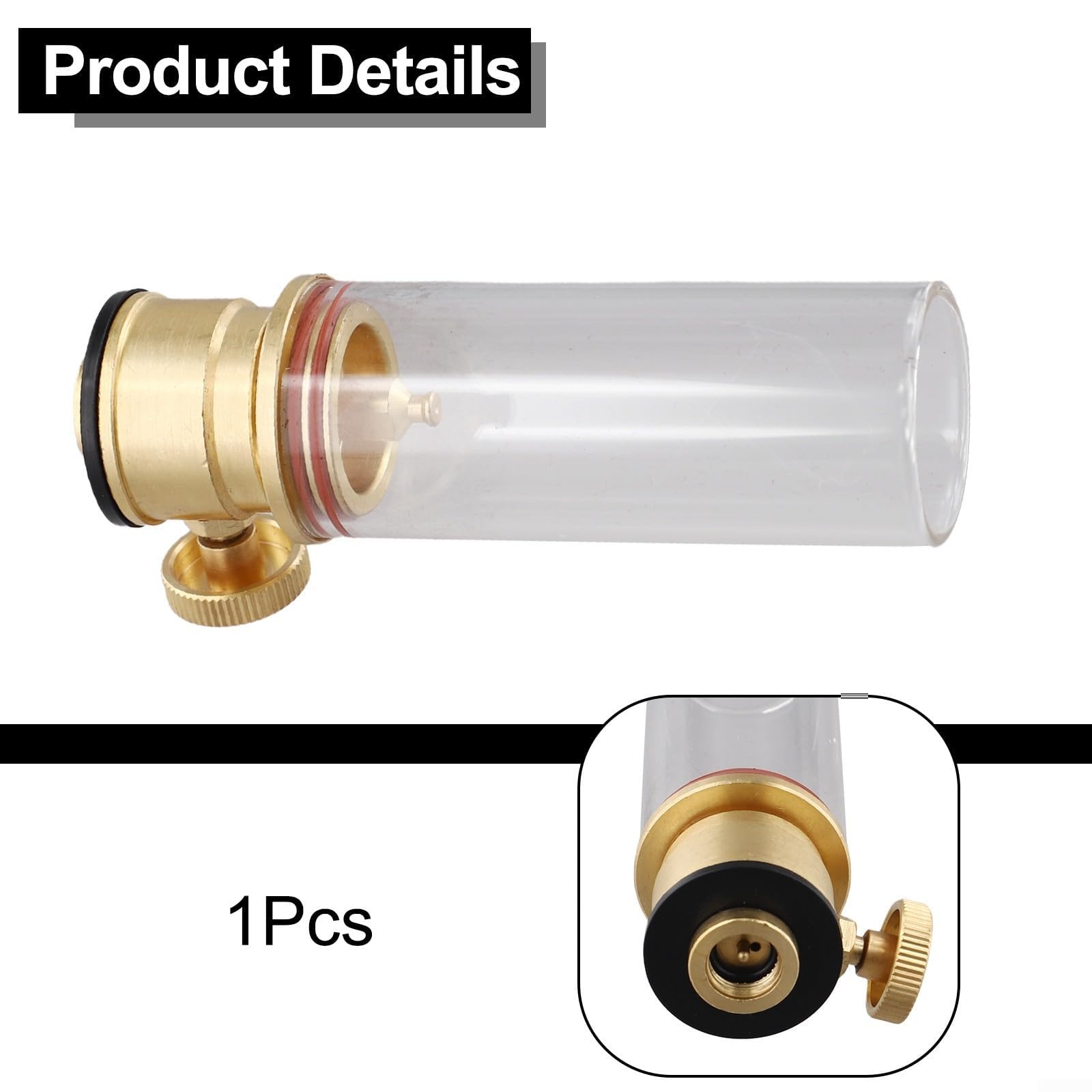 Lanterne à gaz portable pour camping en verre cuivre avec boîte de rangement pour activités de randonnée (lampe à gaz)