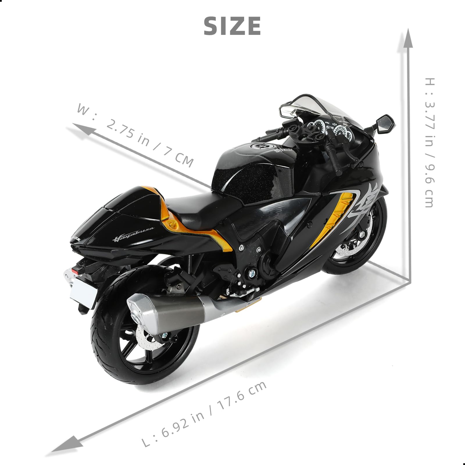 Amazon.com: Risopen 1:12 Die-cast Motorcycle Compatible for Suzuki
