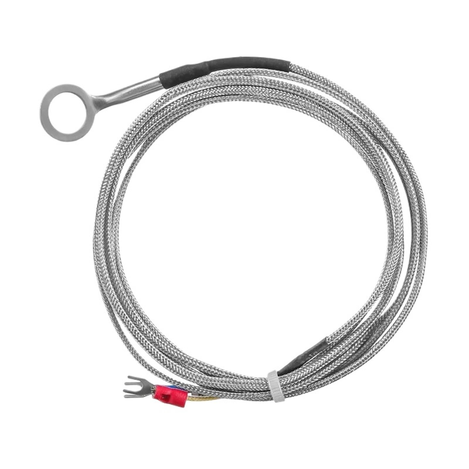 Wuplkcuij Cable 3M K Type14mm Diameter Hole Ring Head Washer Thermocouple High Temperature Meson Cylinder Sensor Probe For Industrial Controller(Cable 3M)