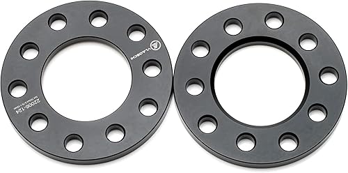 Miniatura 4 de VLAOSCHI Espaciadores de rueda forjados negros 5x5.5 5x135 5x139.7 12 pulgadas (0.472 in) compatibles con Dodge Ram-Ford 5 Lug para F150 1975-2003