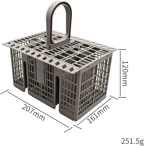 Miniatura 5 de LICHIFIT Cesta multifuncional para lavavajillas, cesta de almacenamiento de cubiertos con asa y tapa para accesorios de repuesto para lavavajillas