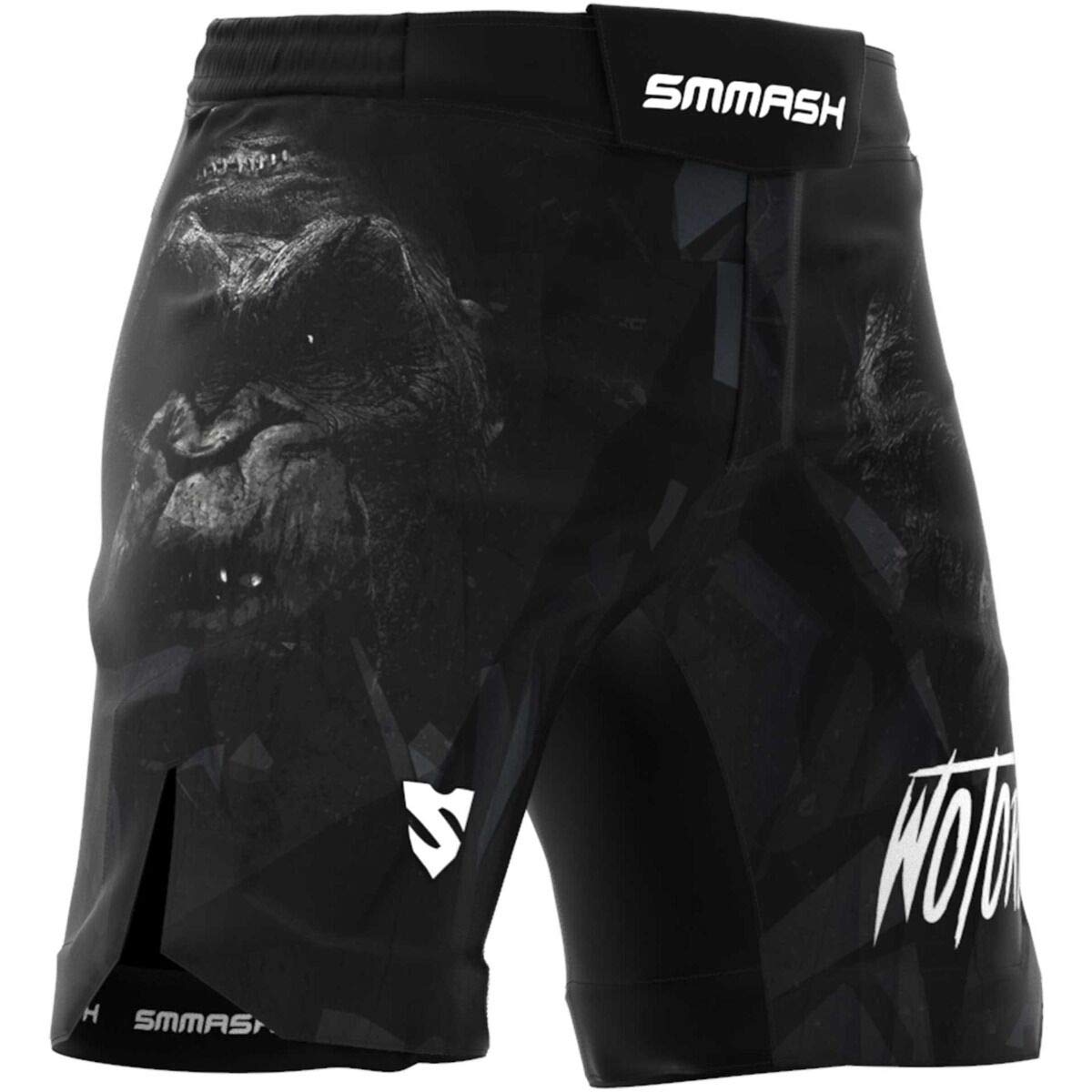 SMMASH Wotore Monkey Deporte Profesionalmente Ultraligero Pantalones Cortos MMA para Hombre, Shorts MMA, BJJ, Grappling, Krav Maga, Material Transpirable y Antibacteriano