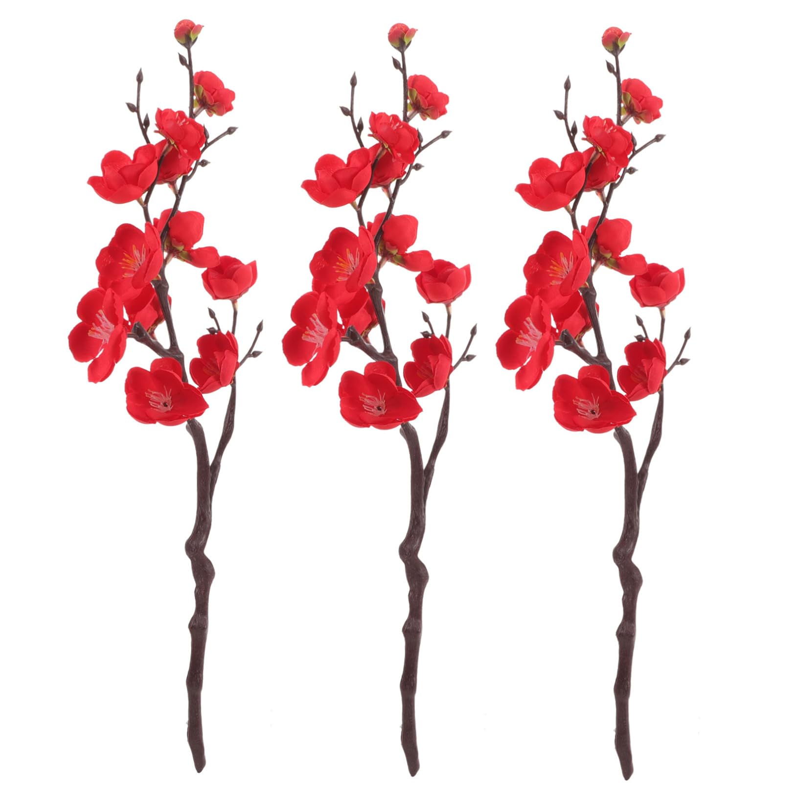 HOODANCOS Floral Centerpieces Fake Blossom Picks Artificial Flowering Plum Vase Fillers