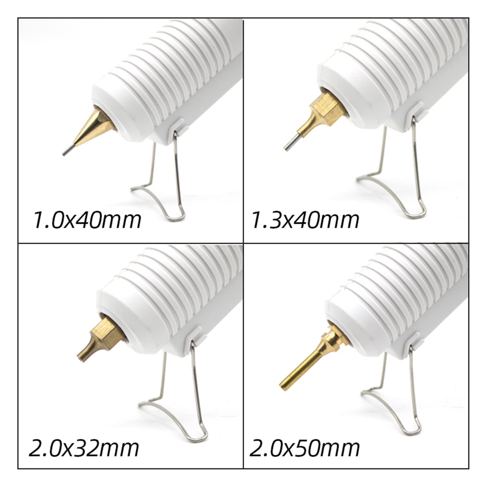Pistolet do Kleju, 150W pistolet do klejenia na gorąco długa dysza średnica 1mm 1.3mm mała przysłona przemysłowy pistolet do klejenia DIY Craft Repair Tools pistolet do klejenia(4pcs nozzles)