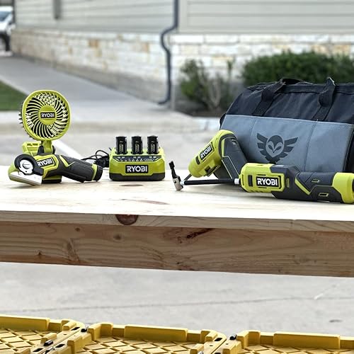 Miniatura 8 de Buho Paquete de accesorios de taladro de litio USB inalámbrico  Taladro inalámbrico Ryobi USB de 4 voltios 3 controladores de 3 baterías de litio de