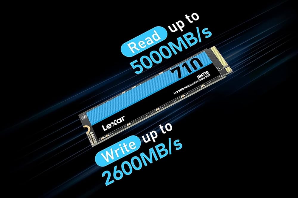 Lexar NM710 2TB SSD, M.2 2280 PCIe Gen4x4 NVMe Wewnętrzny