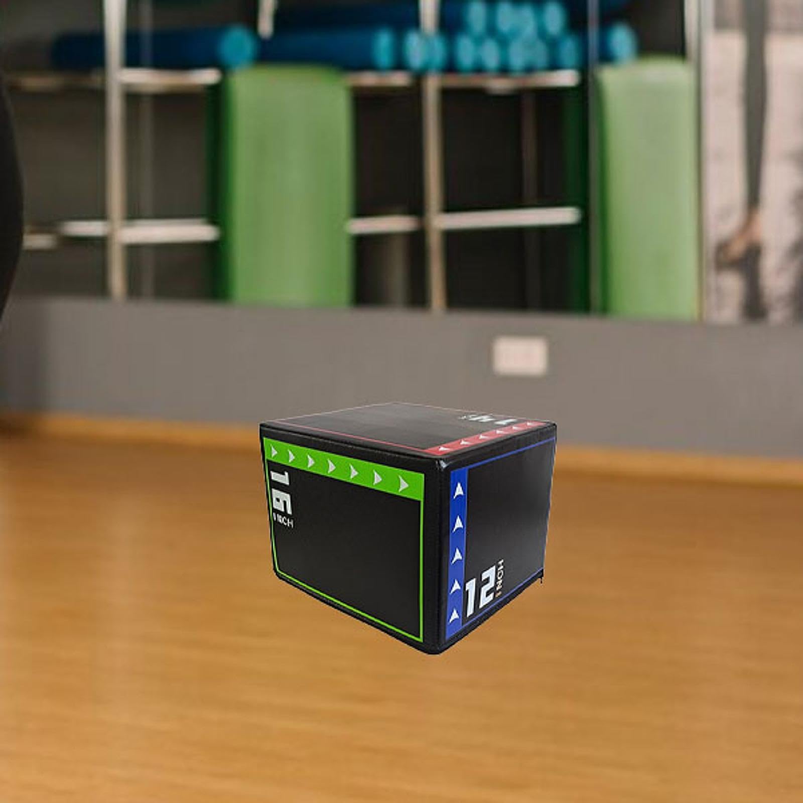 Plyometrisches Sprungbox Step Box Springen für Fitness Workout, Übungen und Heim Gym Konditions Krafttraining 3 in 1 Plyometrisches Sprungbox Step Springen