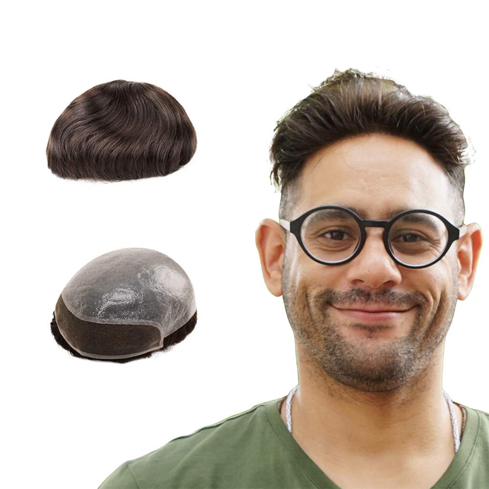 lordhair ultra thin skin men s toupee hair replacement