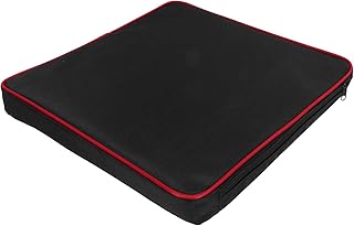 Deror Poduszka na krzesło, poduszka do siedzenia uniwersalna zdejmowana przenośna pianka z pamięcią kształtu krzesło inwalidzkie sofa podkładka akcesoria (czarna)