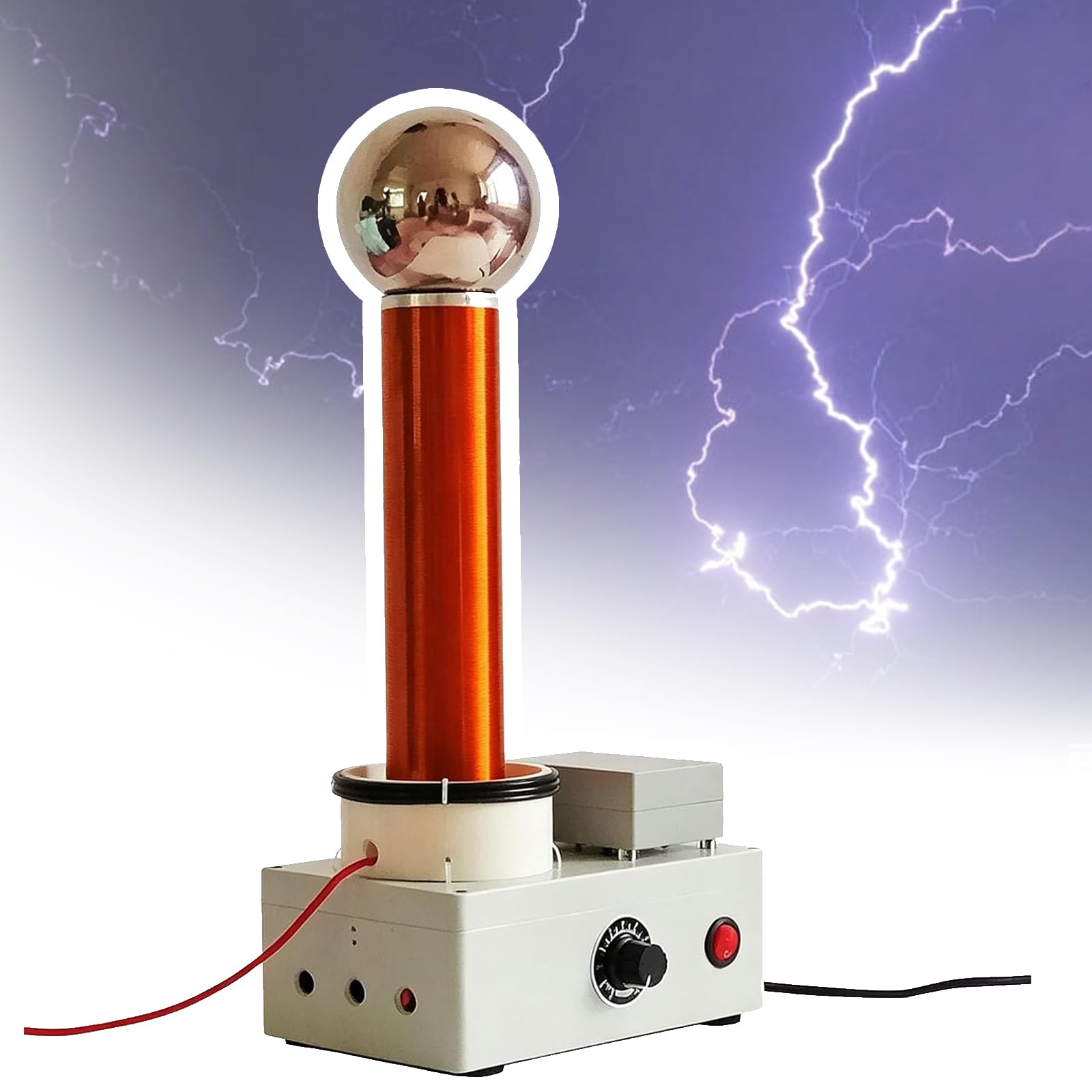VILA SMO Plasma Ball Arc Generator, Diy Tesla Coil Kit, Adjustable Spark Gap Up To 15cm, For Physics Education And Electronic Learning