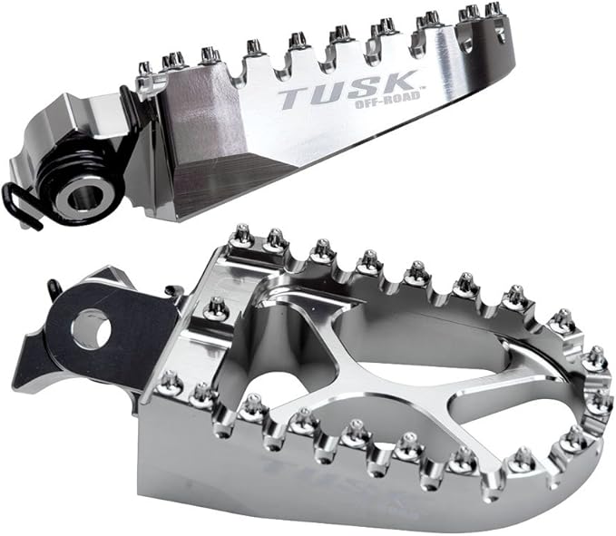 Tusk Billet Race Foot Pegs with Springs for Kawasaki KLR650 19872018,2022, Foot Pegs Amazon