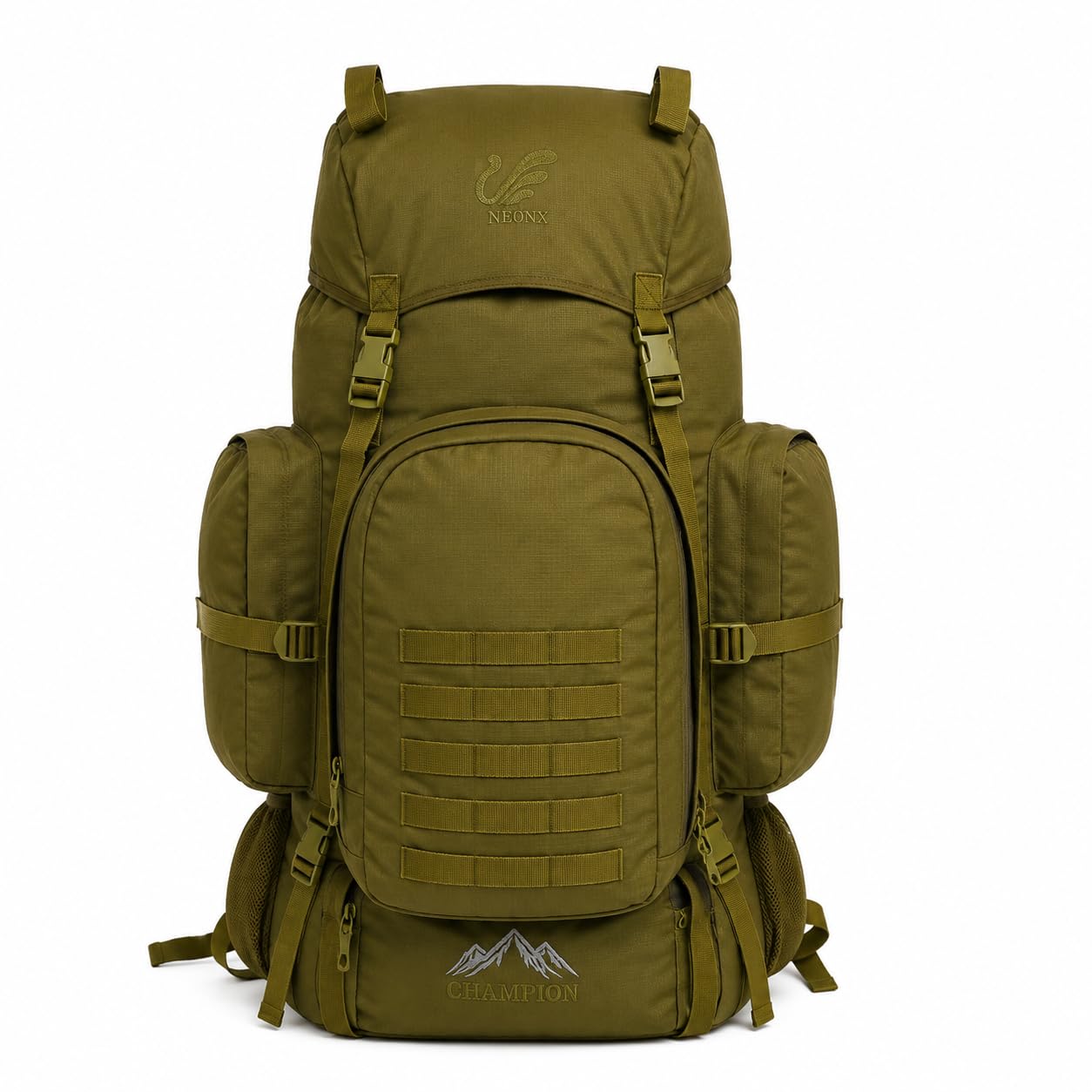 Nand Lal Topi Wale 95 Litre Military-Style Travel Backpack, Large Capacity Adventure and Outdoor Rucksack, Olive Green-image-36