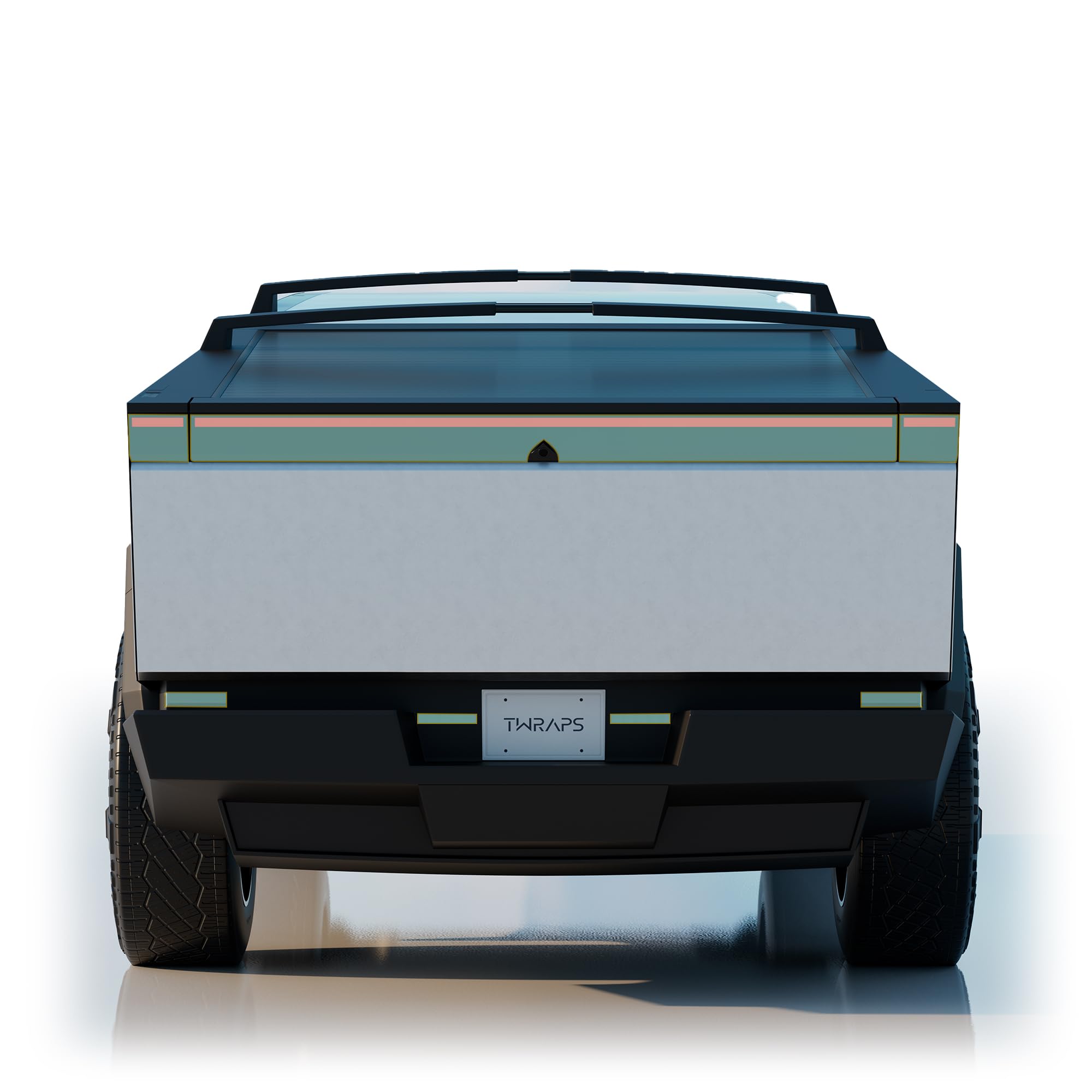 TWRAPS Tail Lights PPF for Tesla Cybertruck 2024-2026, 8mil Taillamp Cover - Enhance and Guard with Clear Durable 8mil Paint Protection Film Shield,