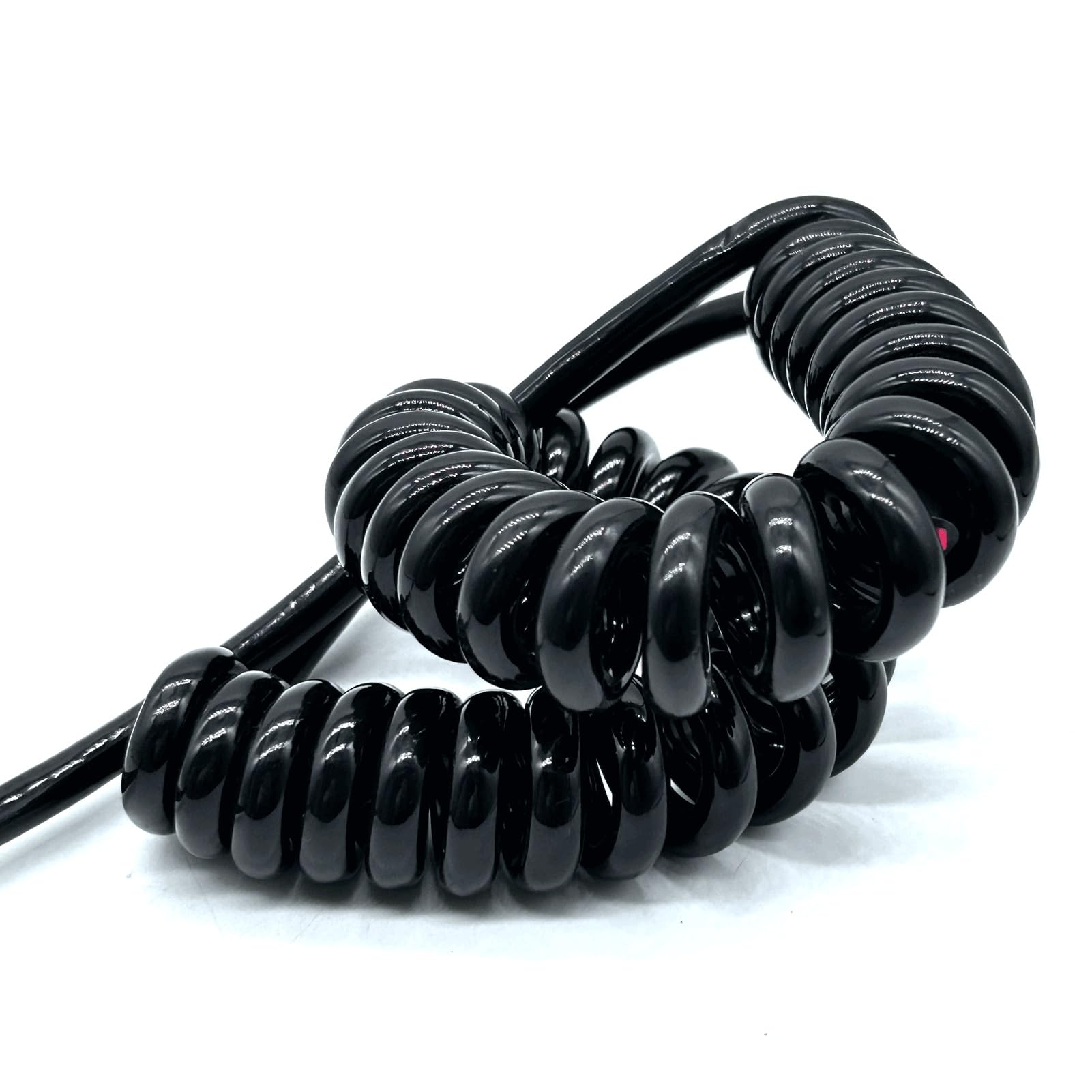 5-żyłowy sprężynowy kabel spiralny, 17 AWG, 1 mm², chowany kabel pazurowy, elastyczny drut elektryczny wiszący elastyczny elastyczny (stretch 3 metry)