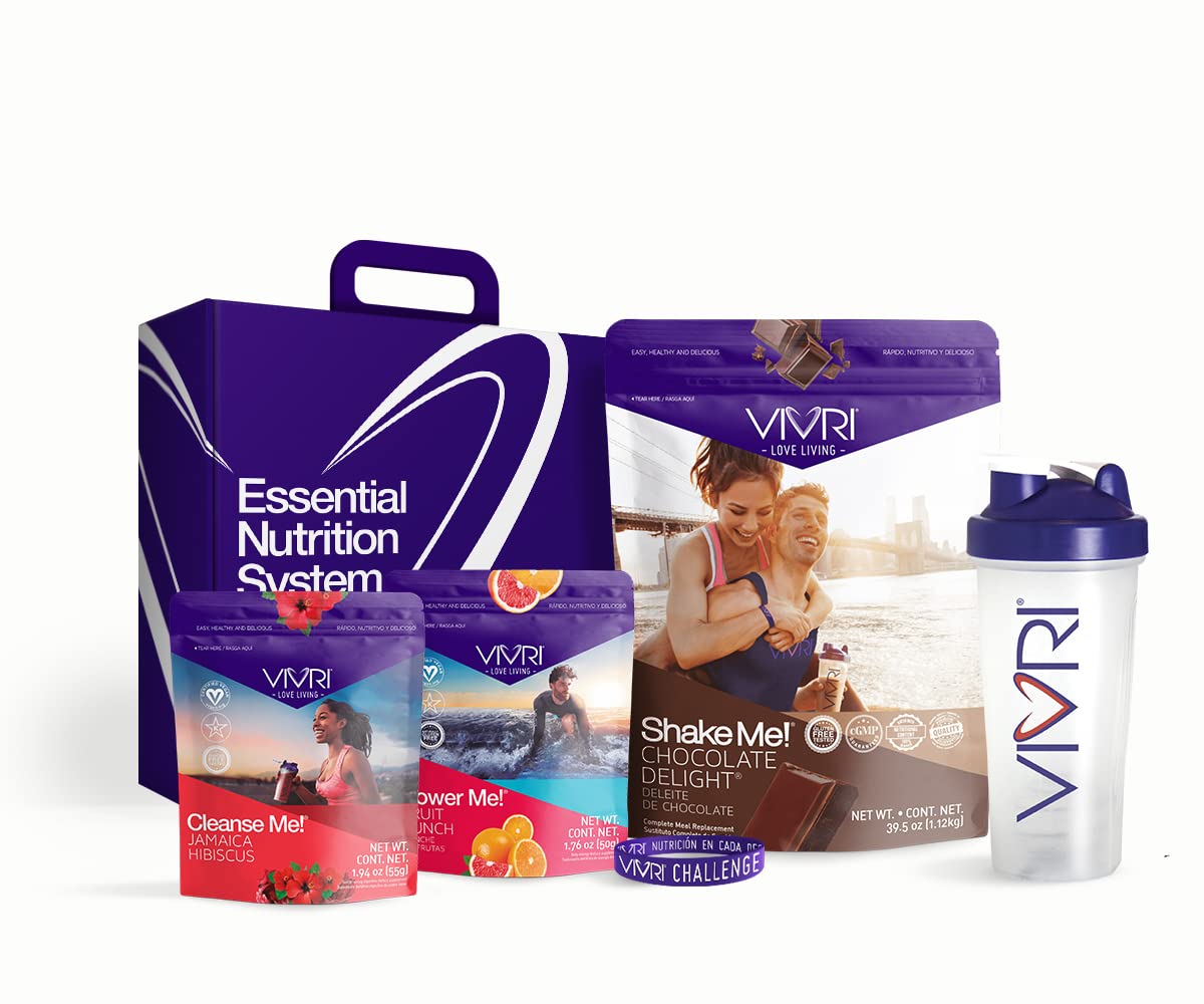 VIVRIChallenge with Shake Me! Chocolate Delight, Power Me! Fruit Punch and Cleanse Me! Tropical Jamaica