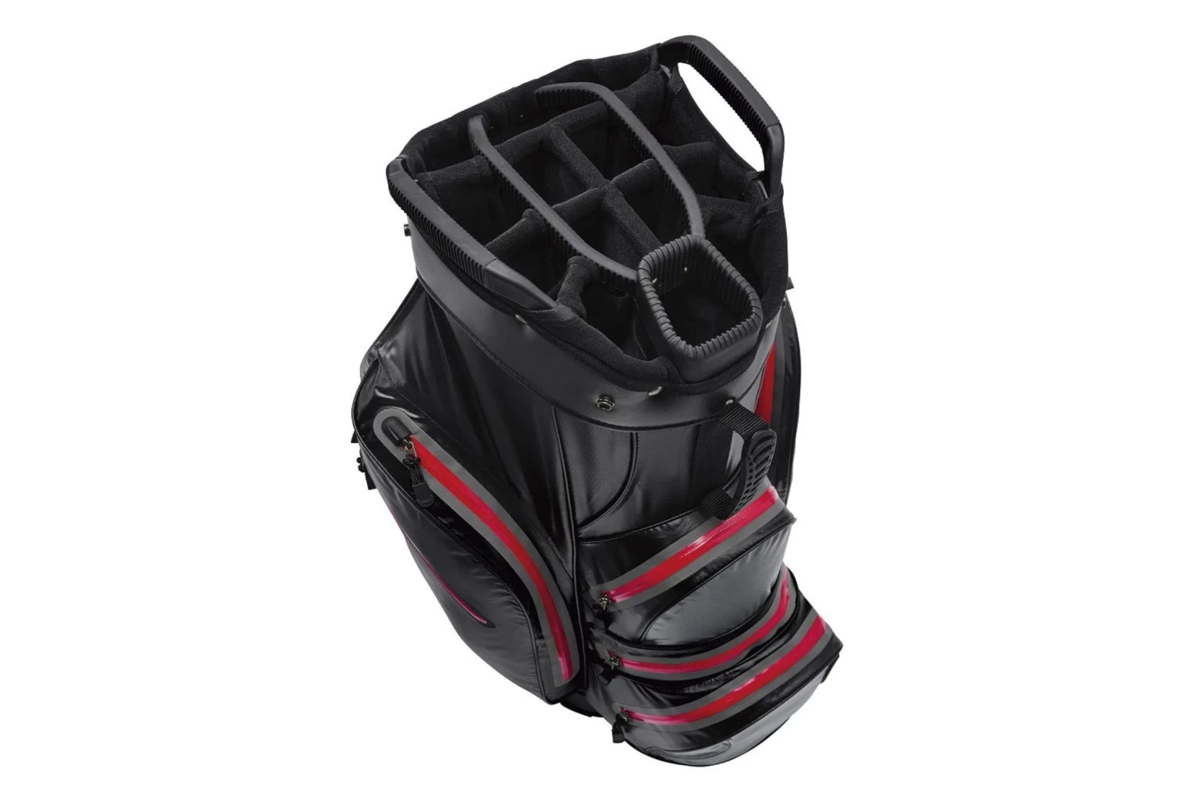Crivit Cartbag Golftasche Sport Wasserdicht Schwarz Rot
