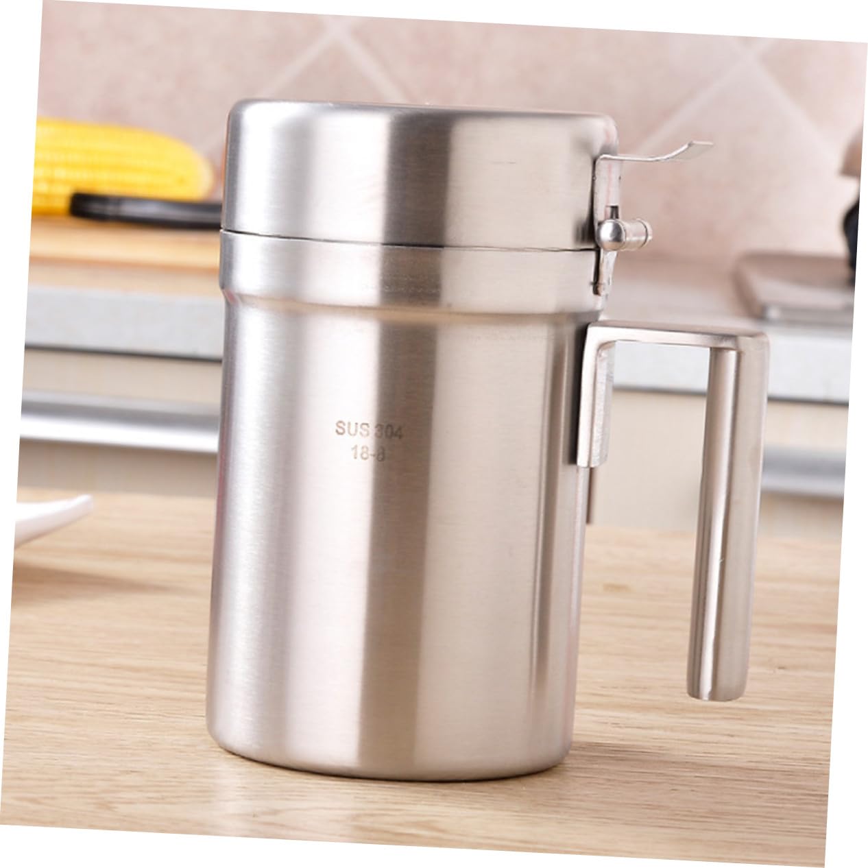 Uonlytech Botella Dispensadora De Aceite De Cocina Acero Inoxidable Vinagrera Aceitera Para Cocinar Restaurantes y Barbacoas