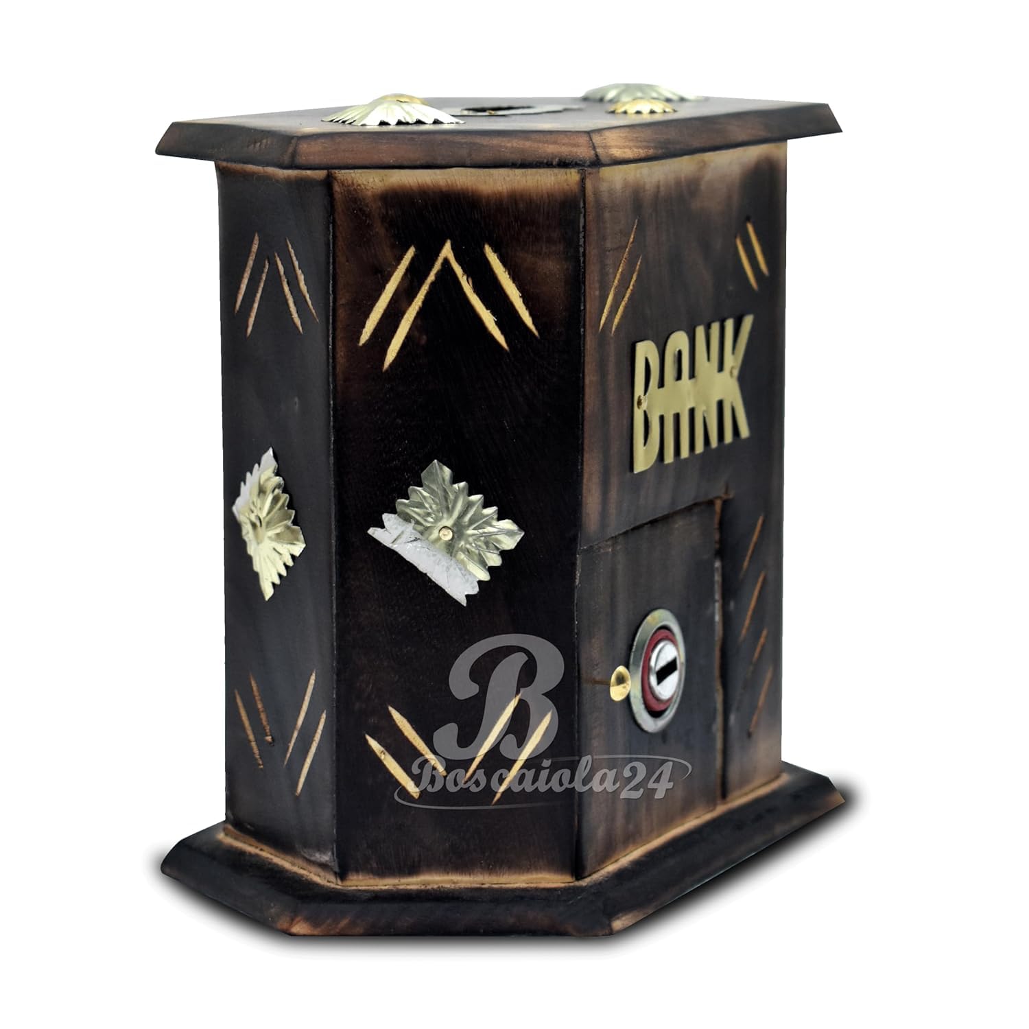 Eversky01 Handicraft Wooden Piggy Bank Coins Storage Box Wooden Money Bank with Wooden Piggy Bank for Boys Girls and Adults | Handmade (B0CXXJ431H) Amazon Price History, Amazon Price Tracker