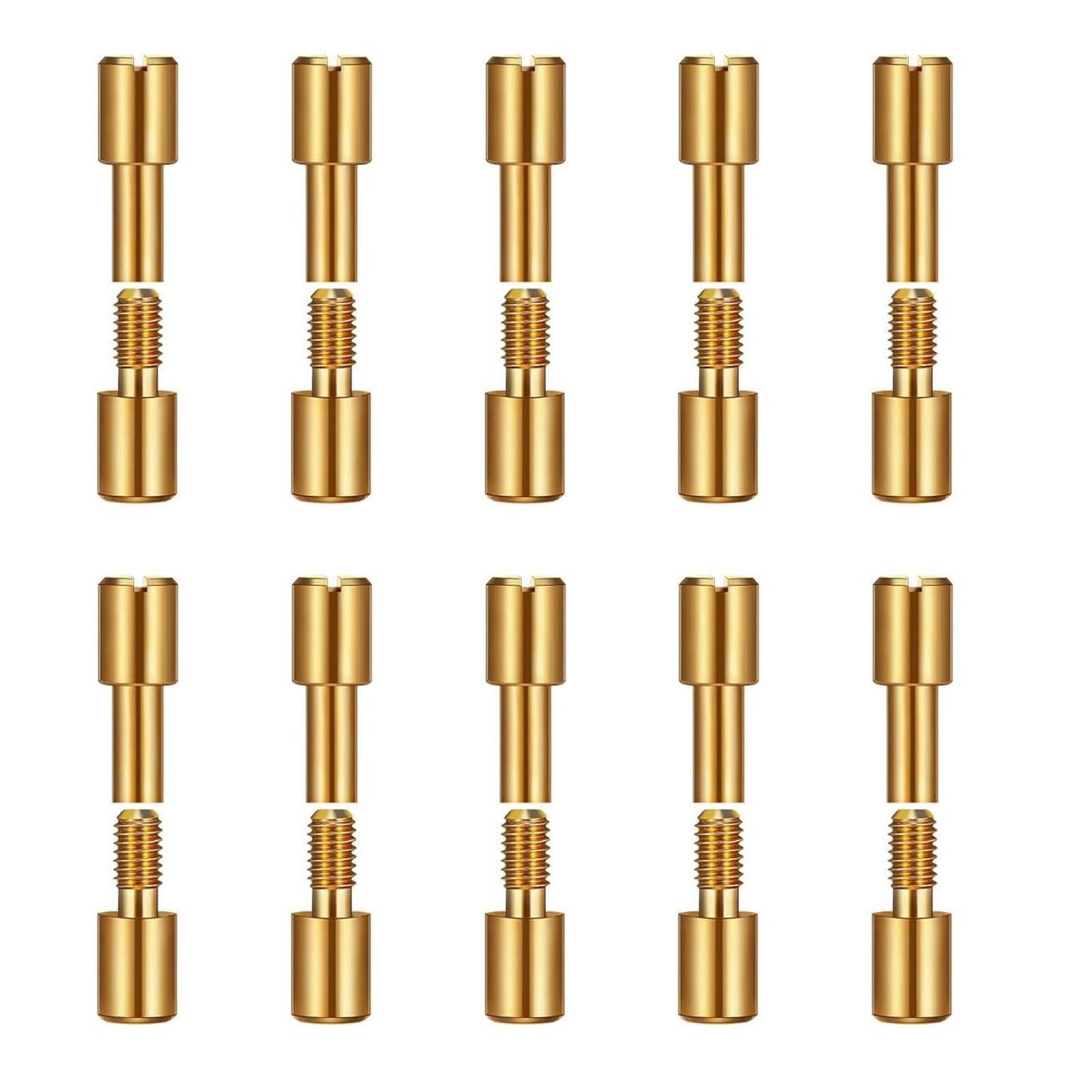 Kalttoy Large Brass Of 10 Handle Fasteners Rivets Suitable For Diyer Tool Revisions Handles Screws Gear Fastening Screws Hardware Handle Fixings