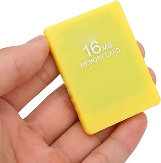 PS2 FMCB Memory Card Free McBoot 16MB V1.966 for SonyPlaystation2 Game Console, High Speed External Data Storage Card Plug and Play Compatible with All Versions (Yellow)