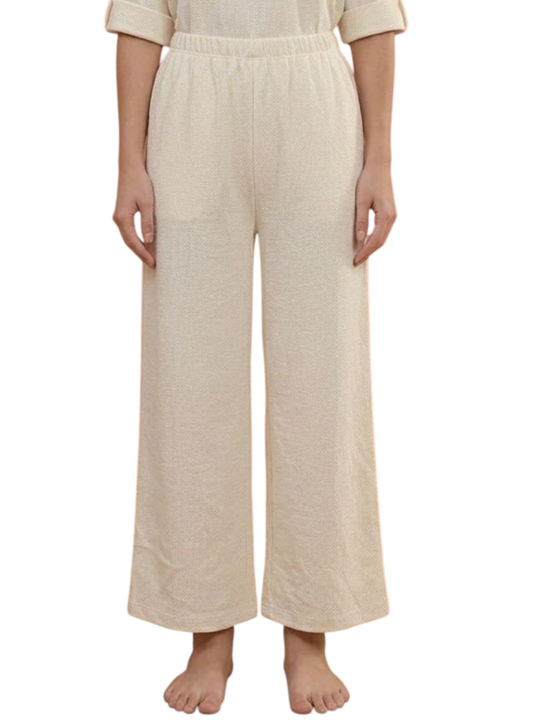 Women Lounge Pant Pure Cotton Baggy Fit Pyjama With Side Pocket and Adjustable Waist-image-17