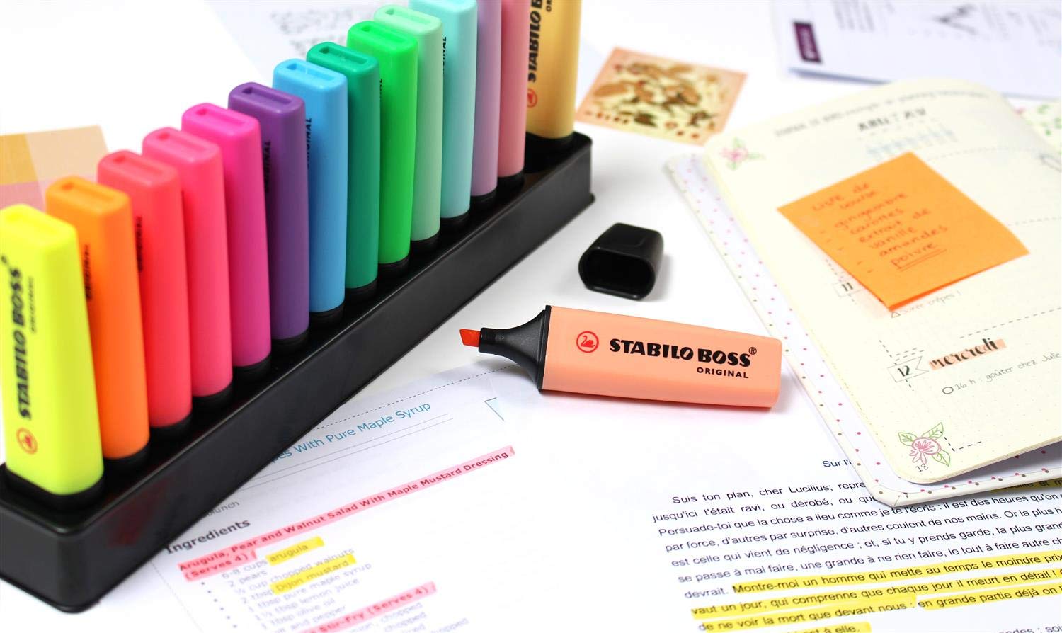 Image secondaire de STABILO Set de Bureau 15 Surligneurs BOSS Coloris 9 Fluo et 6 Pastel