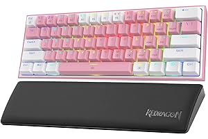 REDRAGON K617 60% Mechanical Keyboard with Wrist Rest Combo