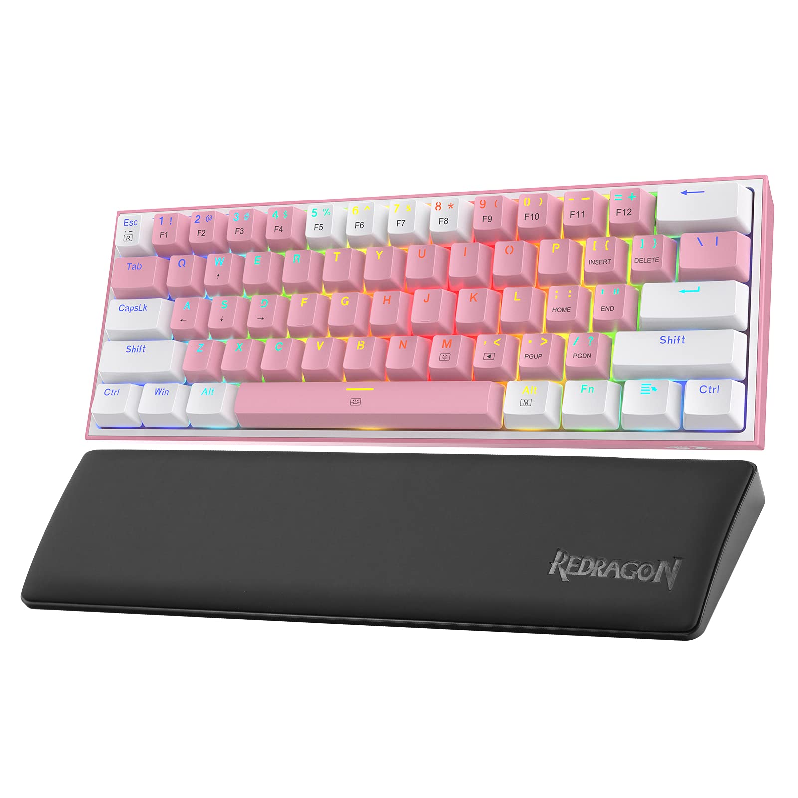 Redragon FIZZ RT K6170G8-RGB-M 60%キーボード Redragon FIZZ K617 60 Pink Mechanical Gaming keyboard