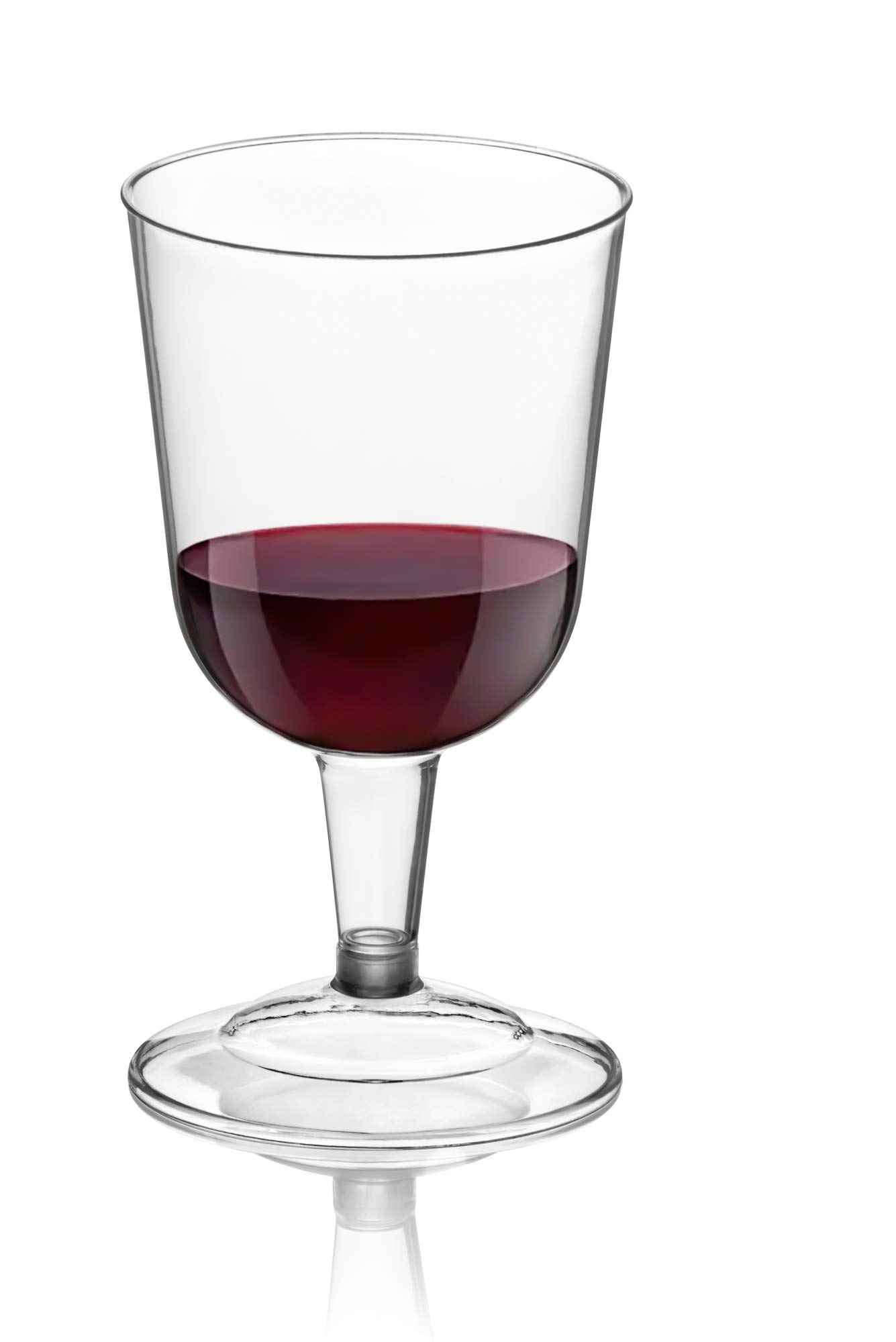 DecorRack Wine Glasses, 6 Oz BPA Free Plastic Party Wine Cups